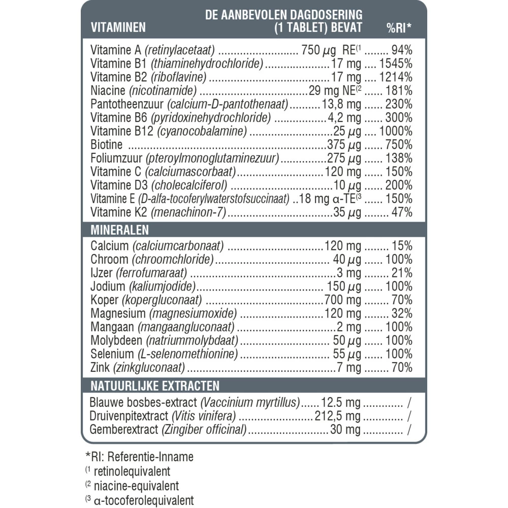 6x Swisse Multivitaminen Man - Afbeelding 3