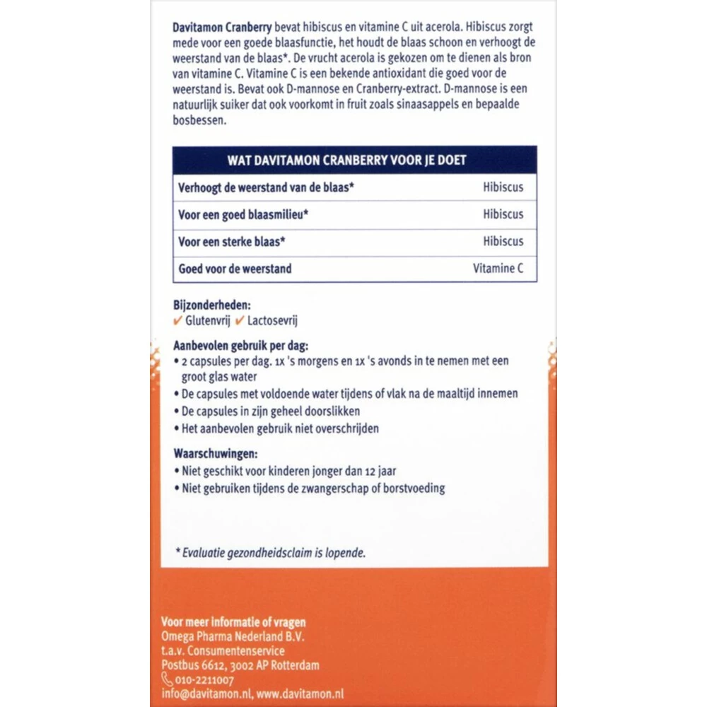 Davitamon Cranberry - Afbeelding 2
