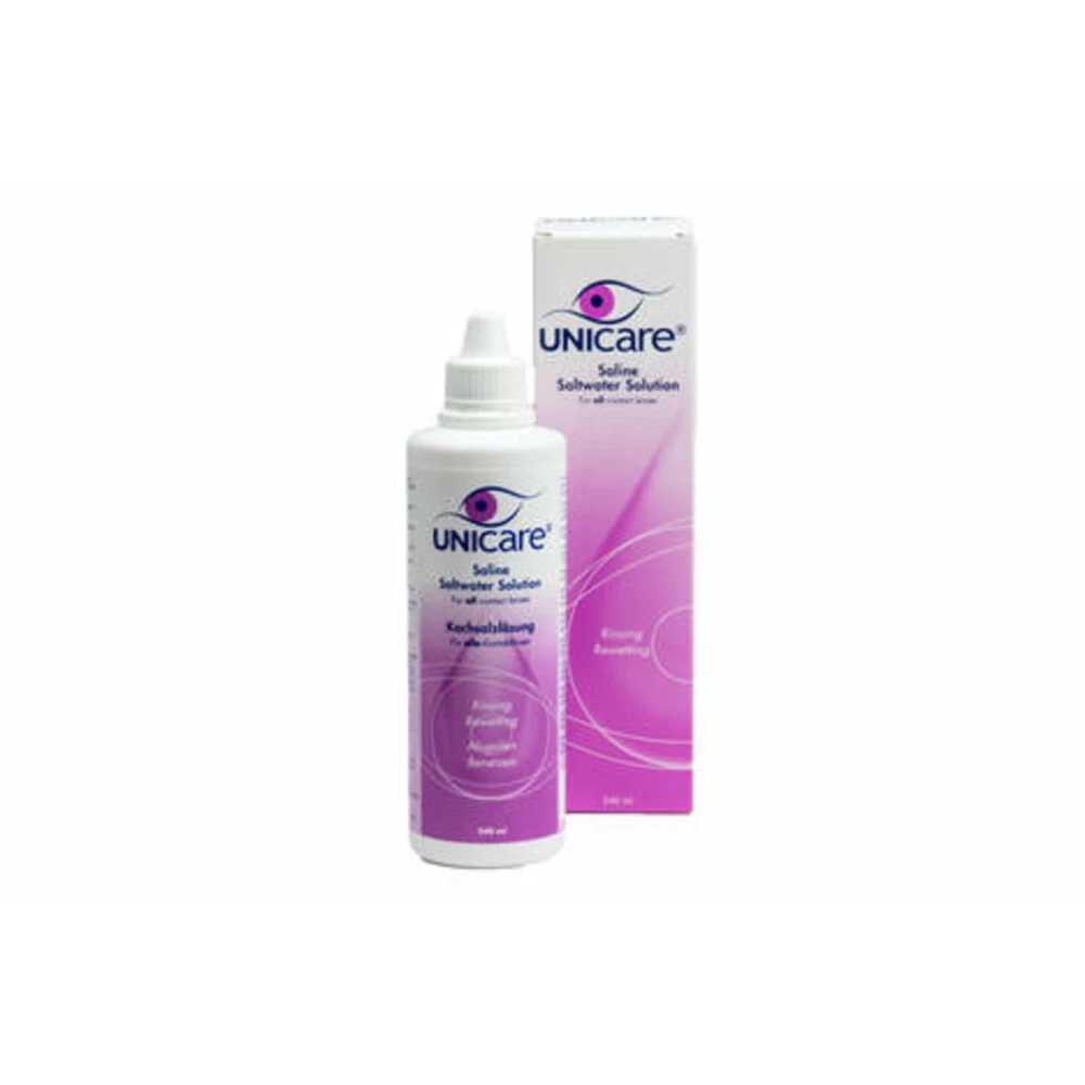 3x Unicare Lenzenvloeistof Rinsing Solution 0,9% NaCI - Afbeelding 2