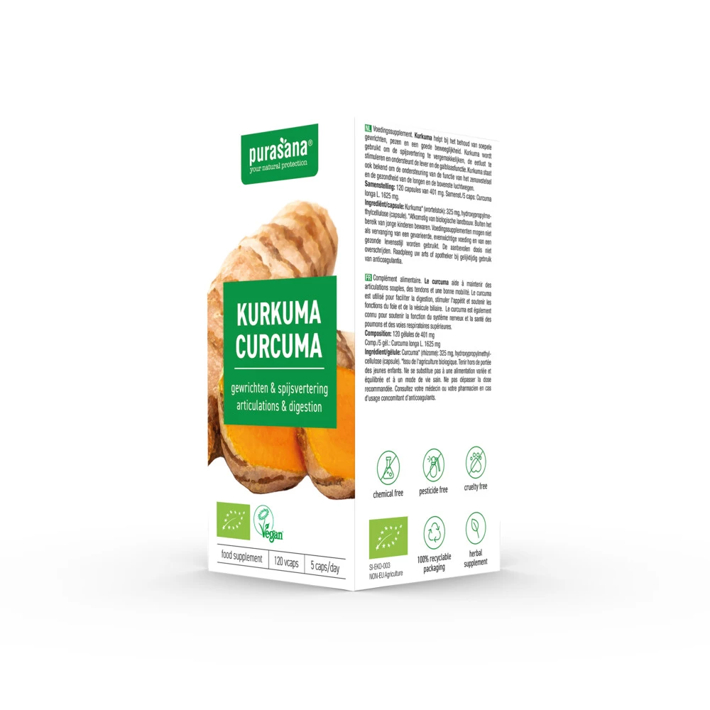 Purasana Kurkuma Bio - Afbeelding 4