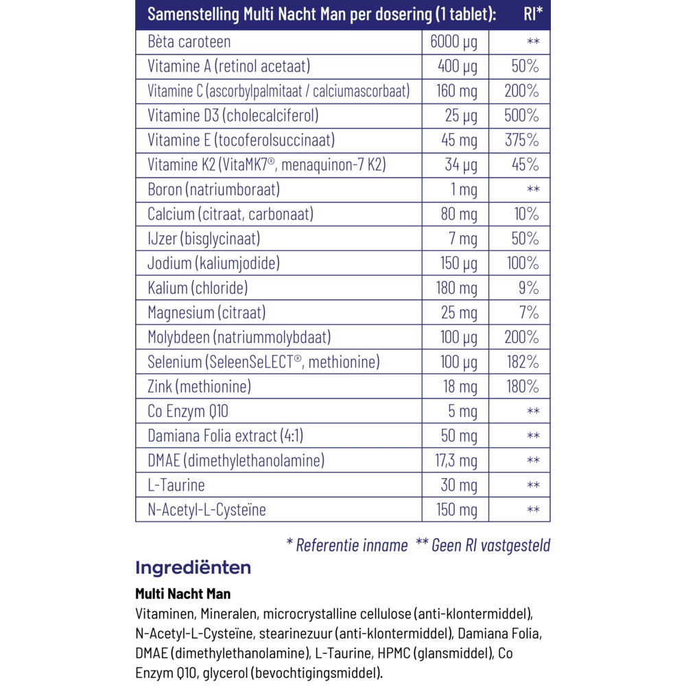 Vitakruid Multi Nacht Man - Afbeelding 4