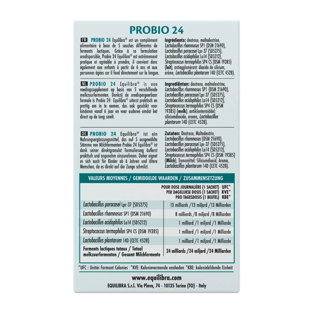 Equilibra 24 Billions Probiotics - Afbeelding 3