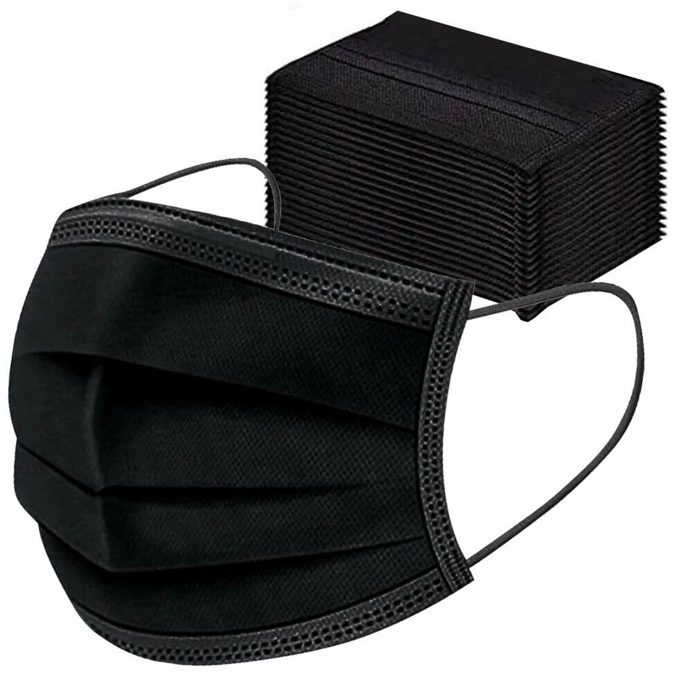 5x IIR Mondkapjes Type 2 - Zwart - Afbeelding 3