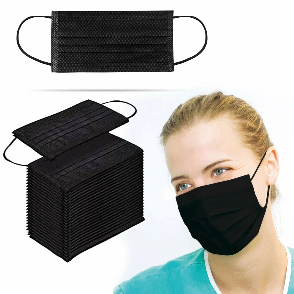 5x IIR Mondkapjes Type 2 - Zwart - Afbeelding 4