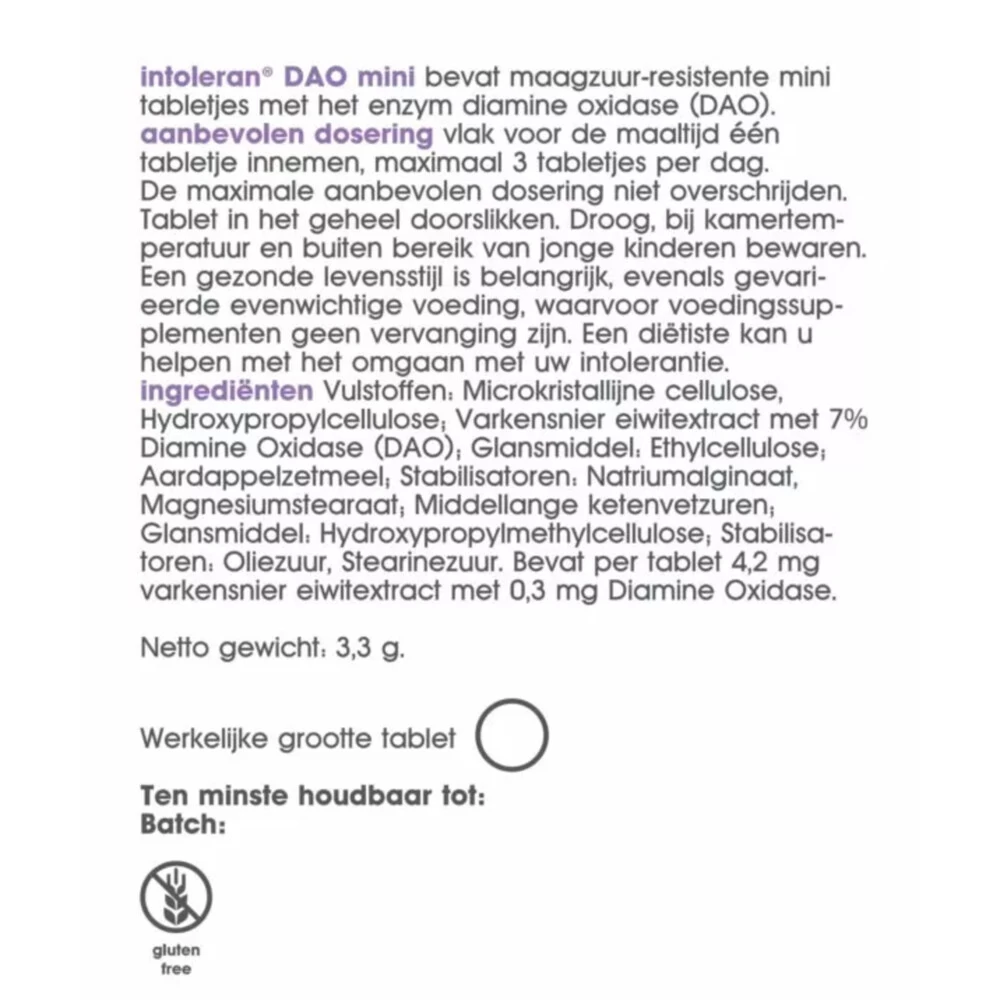 Intoleran DAO Mini - Afbeelding 2