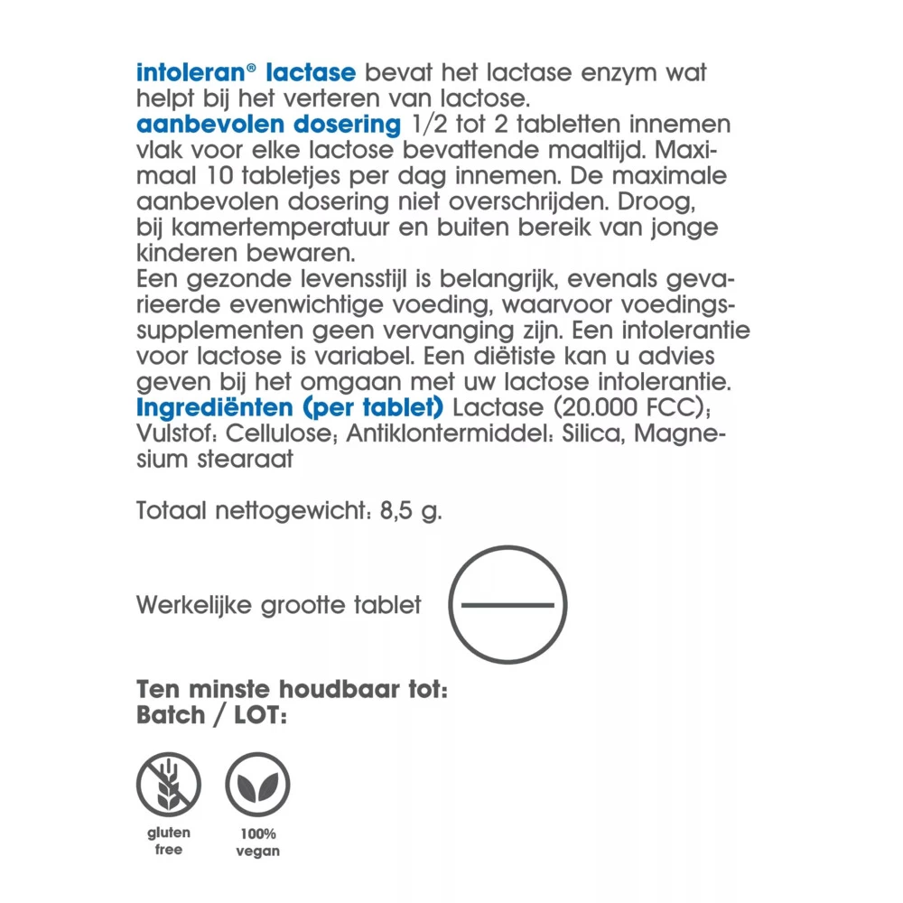 Intoleran Lactase 20.000 - Afbeelding 3