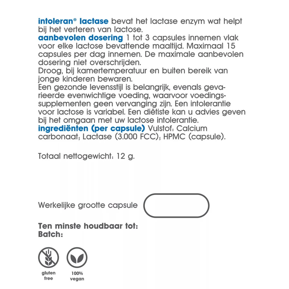 Intoleran Lactase 3000 - Afbeelding 3