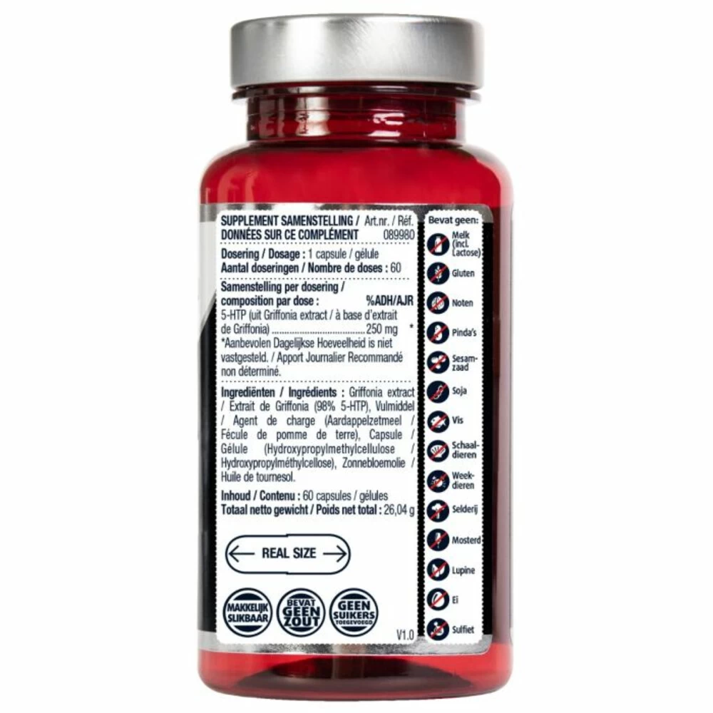 Lucovitaal 5-HTP Puur 250mg Vegan - Afbeelding 2