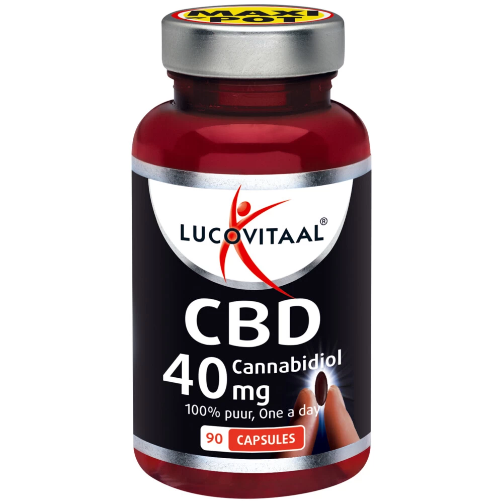 3x Lucovitaal CBD Cannabidiol 40mg Maxi Pot