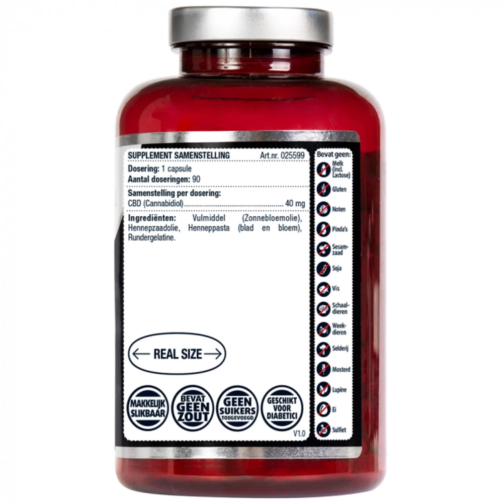 3x Lucovitaal CBD Cannabidiol 40mg Maxi Pot - Afbeelding 2