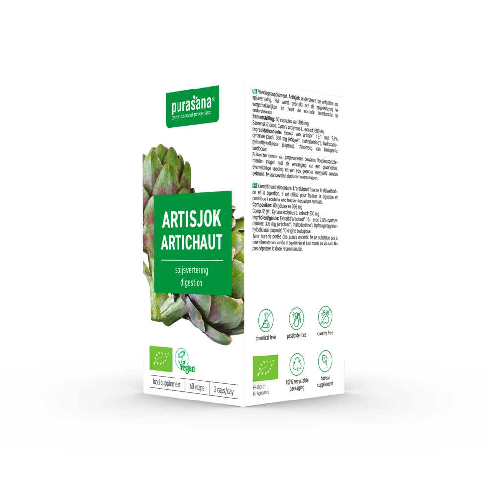 Purasana Artisjok Extract 300 Mg - Afbeelding 4