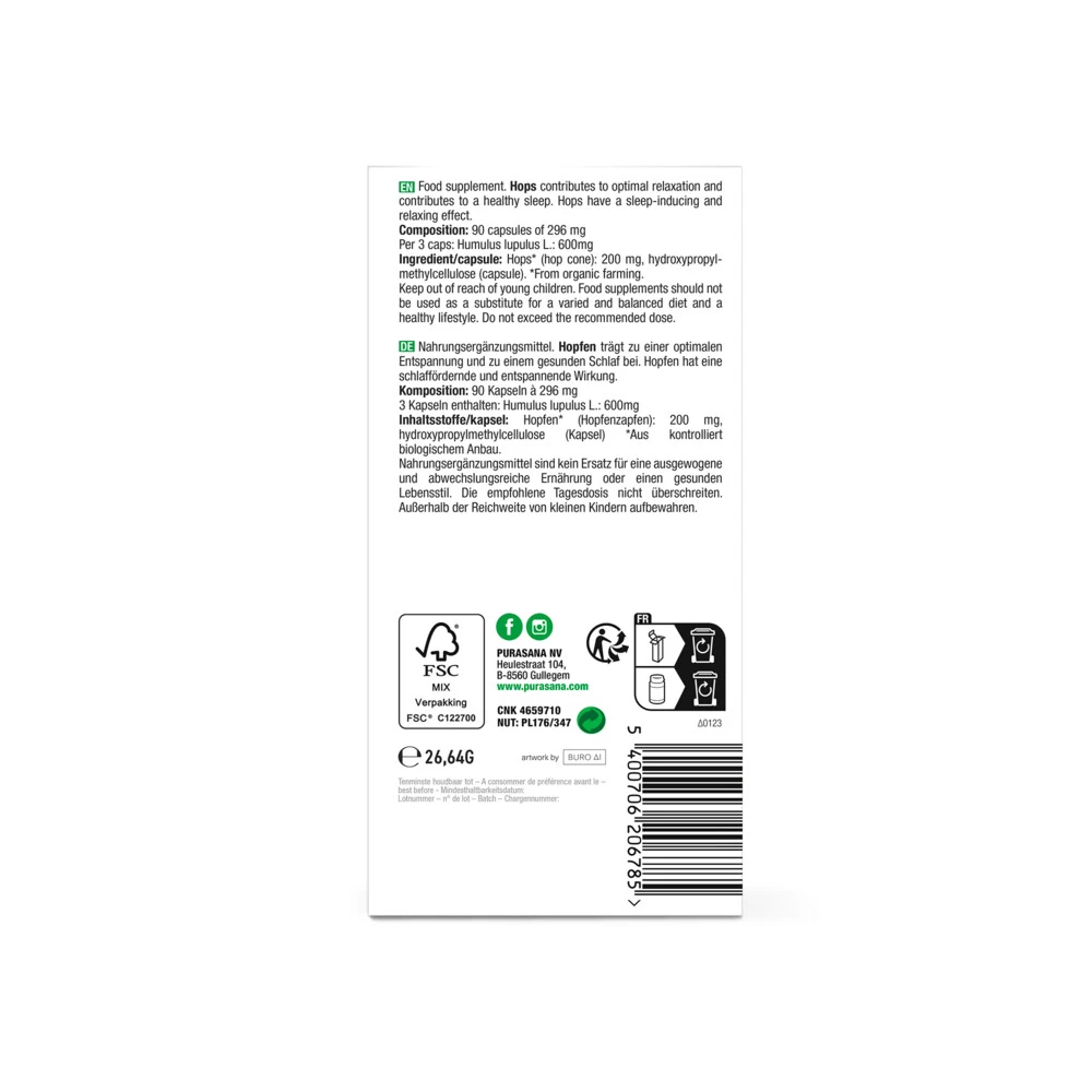 2x Purasana Hop 200 Mg - Afbeelding 3