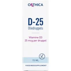 2x Orthica Vitamine D-25 Oliedruppels