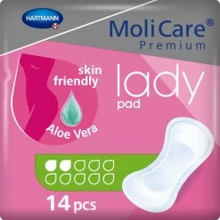 4x Molicare Premium Lady Pad 2 Druppels 331 Ml Absorptie