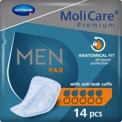 4x Molicare Premium Men Pad 5 Druppels 852 Ml Absorptie