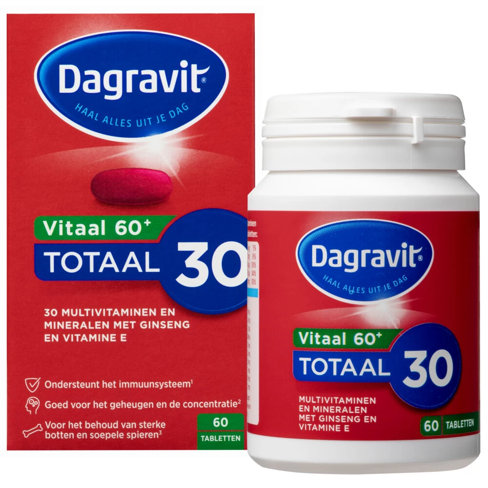 Dagravit Totaal 30 Xtra Vitaal 60+ - Afbeelding 2