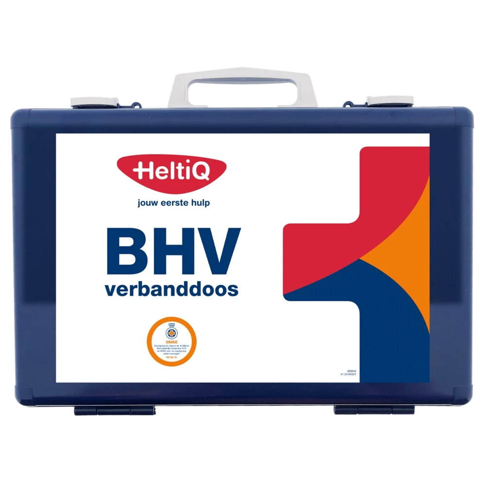 3x HeltiQ BHV Verbanddoos Modulair Blauw