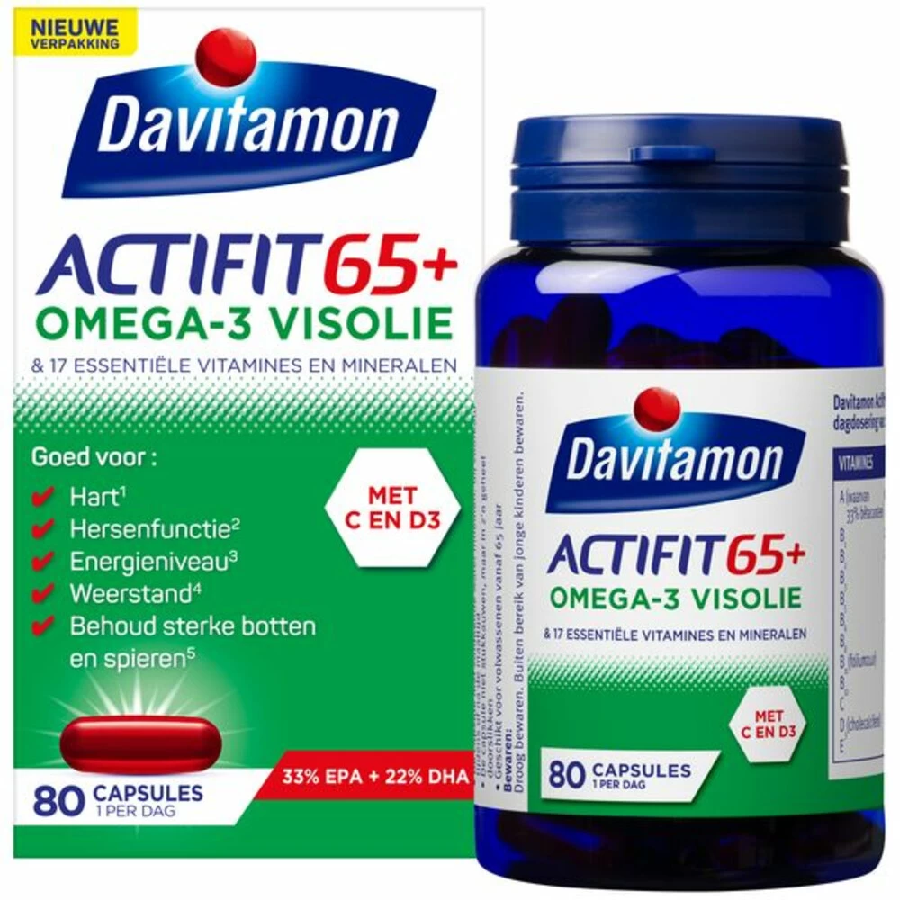 Davitamon Actifit 65+ Omega-3 Visolie - Afbeelding 2