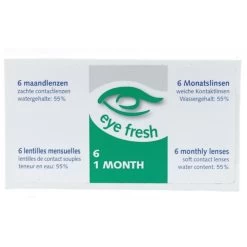Eye Fresh Zachte Maandlenzen 6-pack -1,50