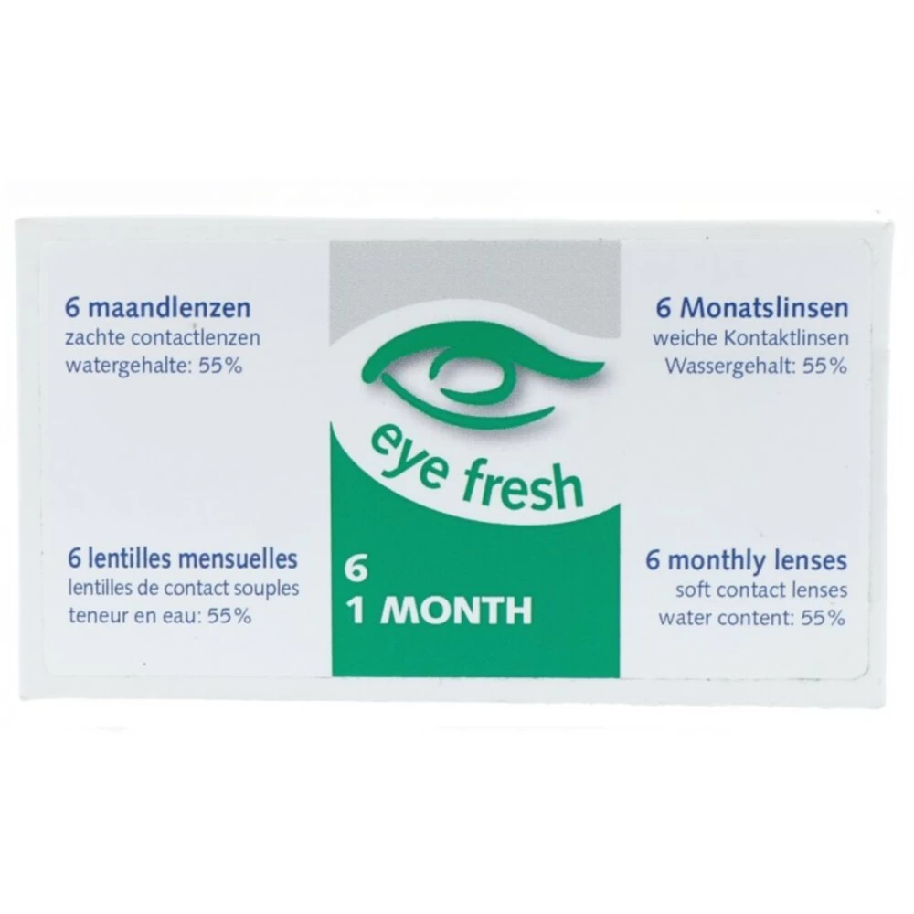 Eye Fresh Zachte Maandlenzen 6-pack -1,50