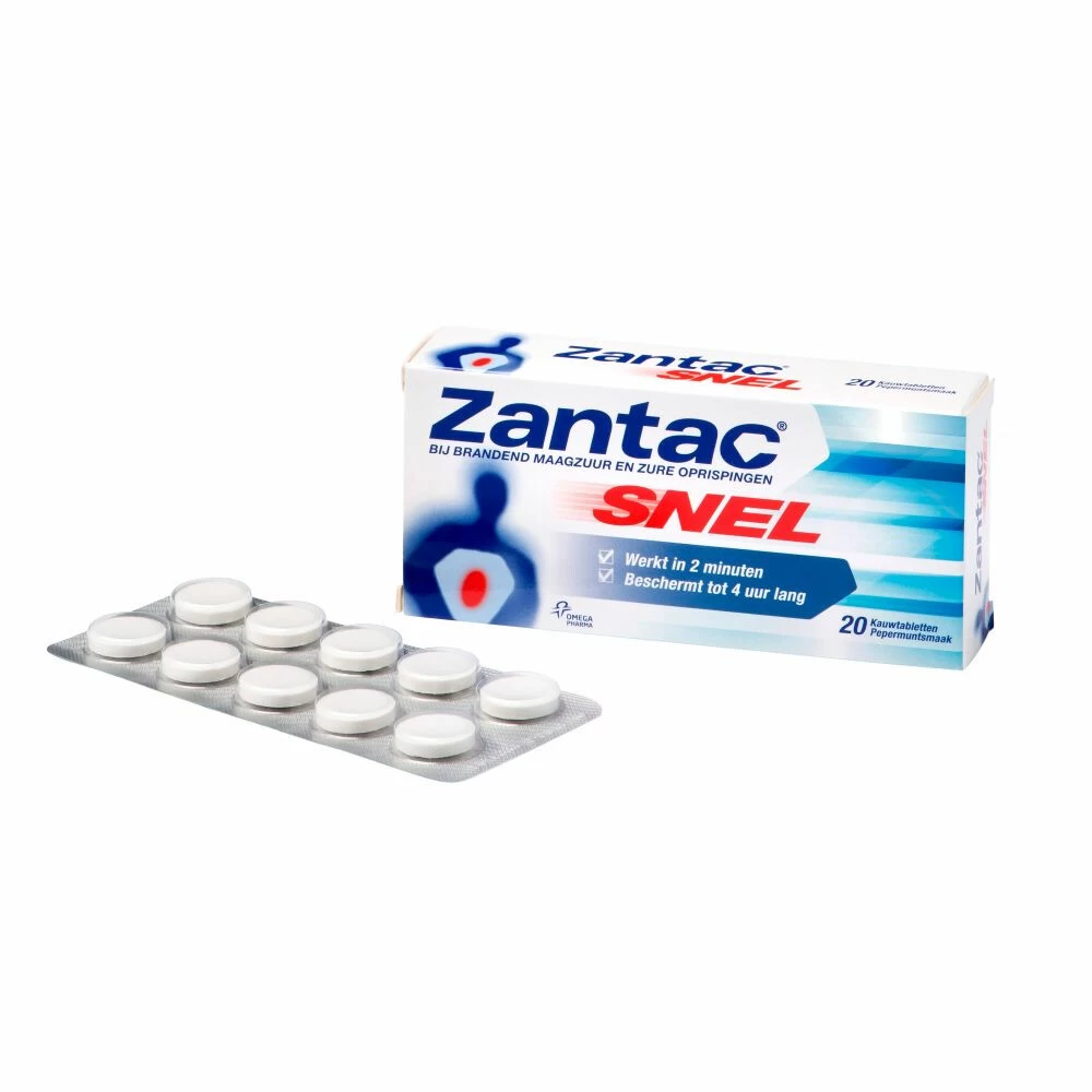 3x Zantac Snel Kauwtabletten - Afbeelding 3