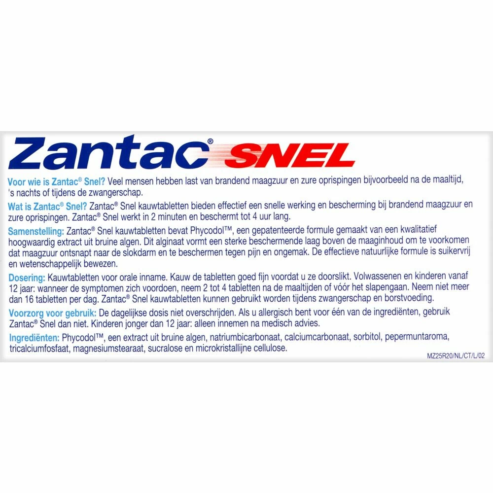3x Zantac Snel Kauwtabletten - Afbeelding 4