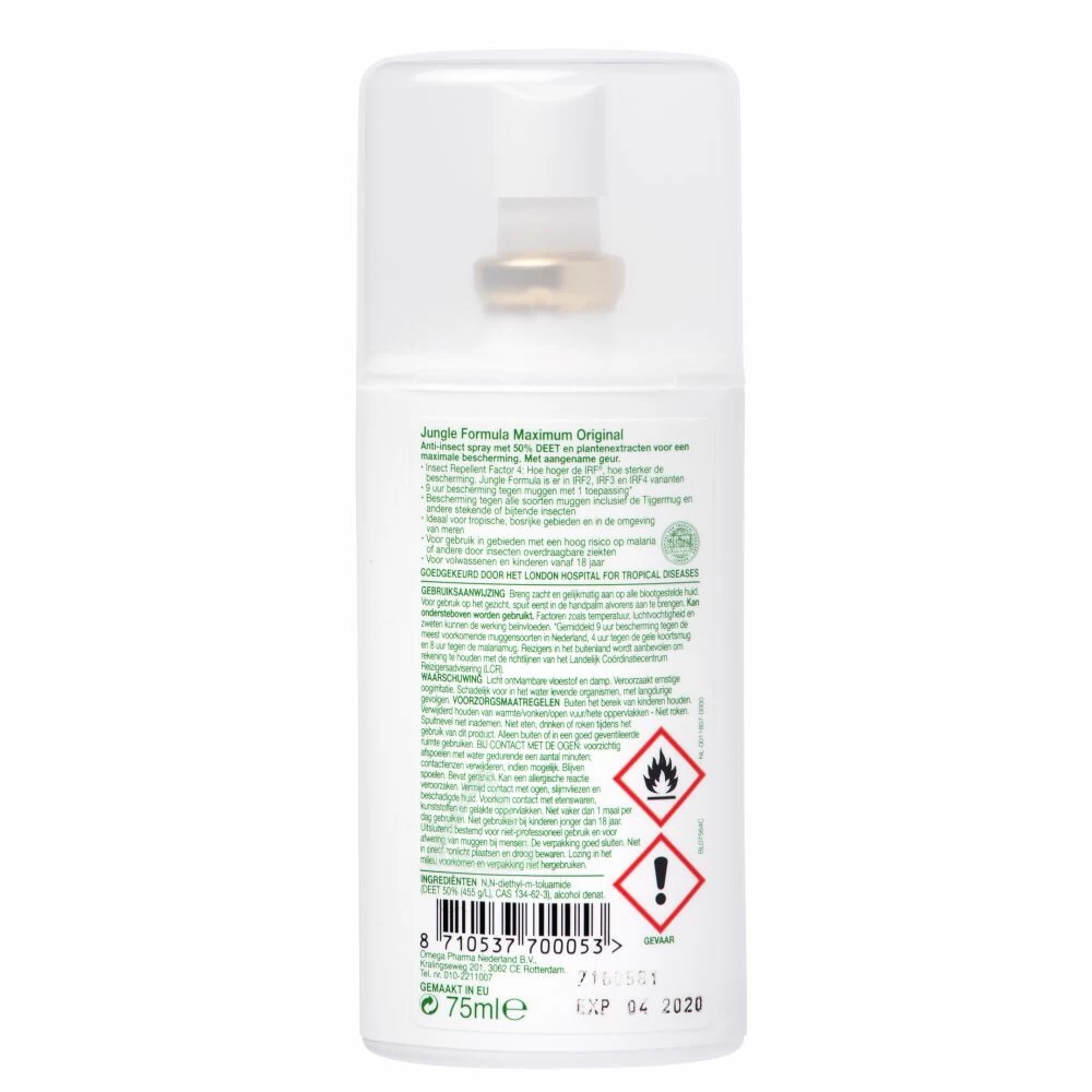 Jungle Formula Spray Maximum 50% Deet - Afbeelding 3