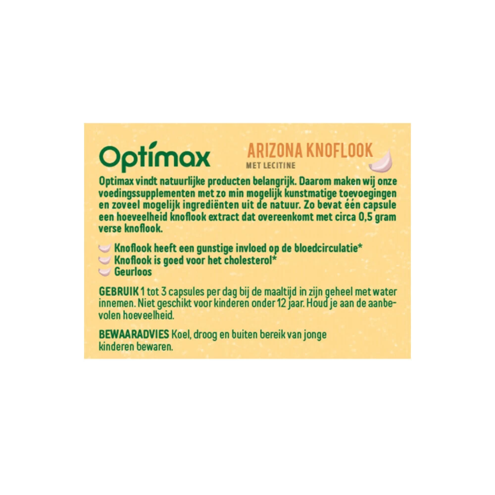 Optimax Arizona Knoflook Met Lecithine - Afbeelding 2