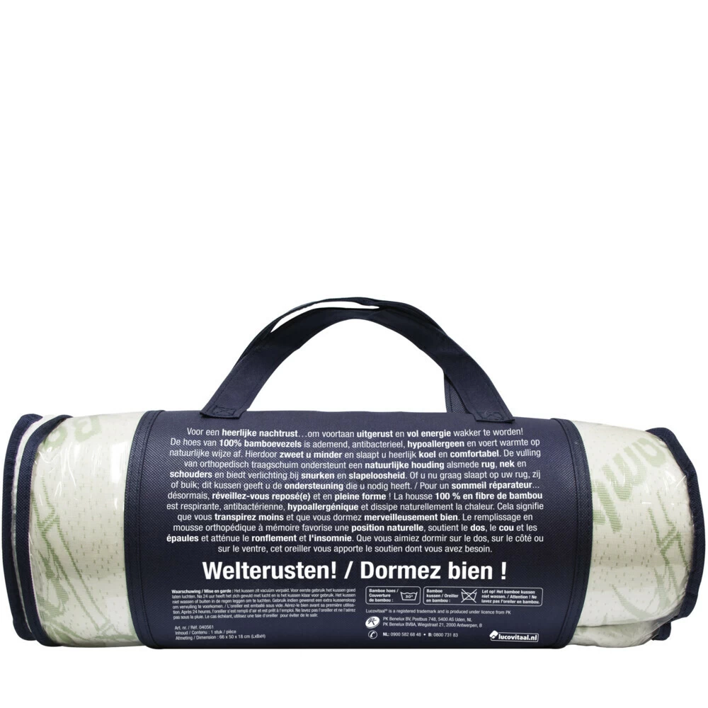 Lucovitaal Bamboe Kussen - Afbeelding 4