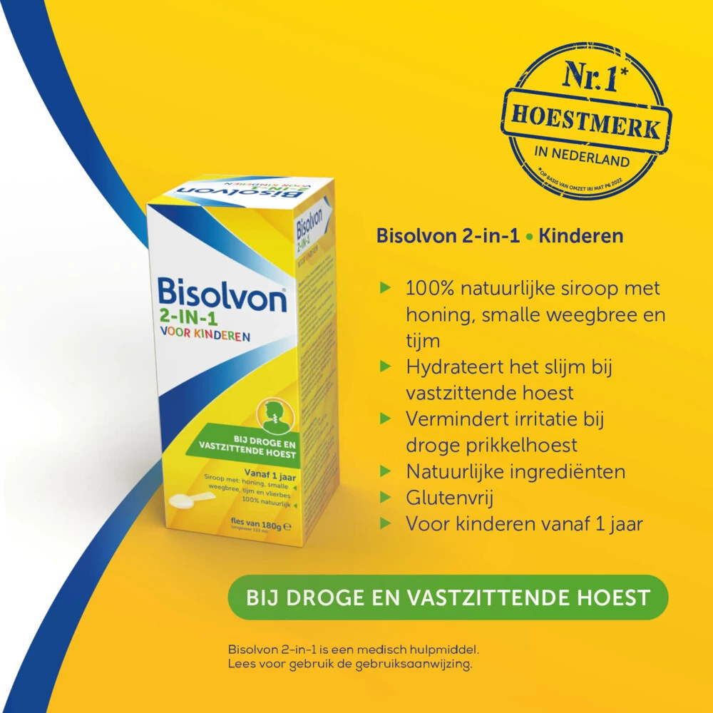Bisolvon Hoestsiroop 2-in-1 Kind - Afbeelding 2